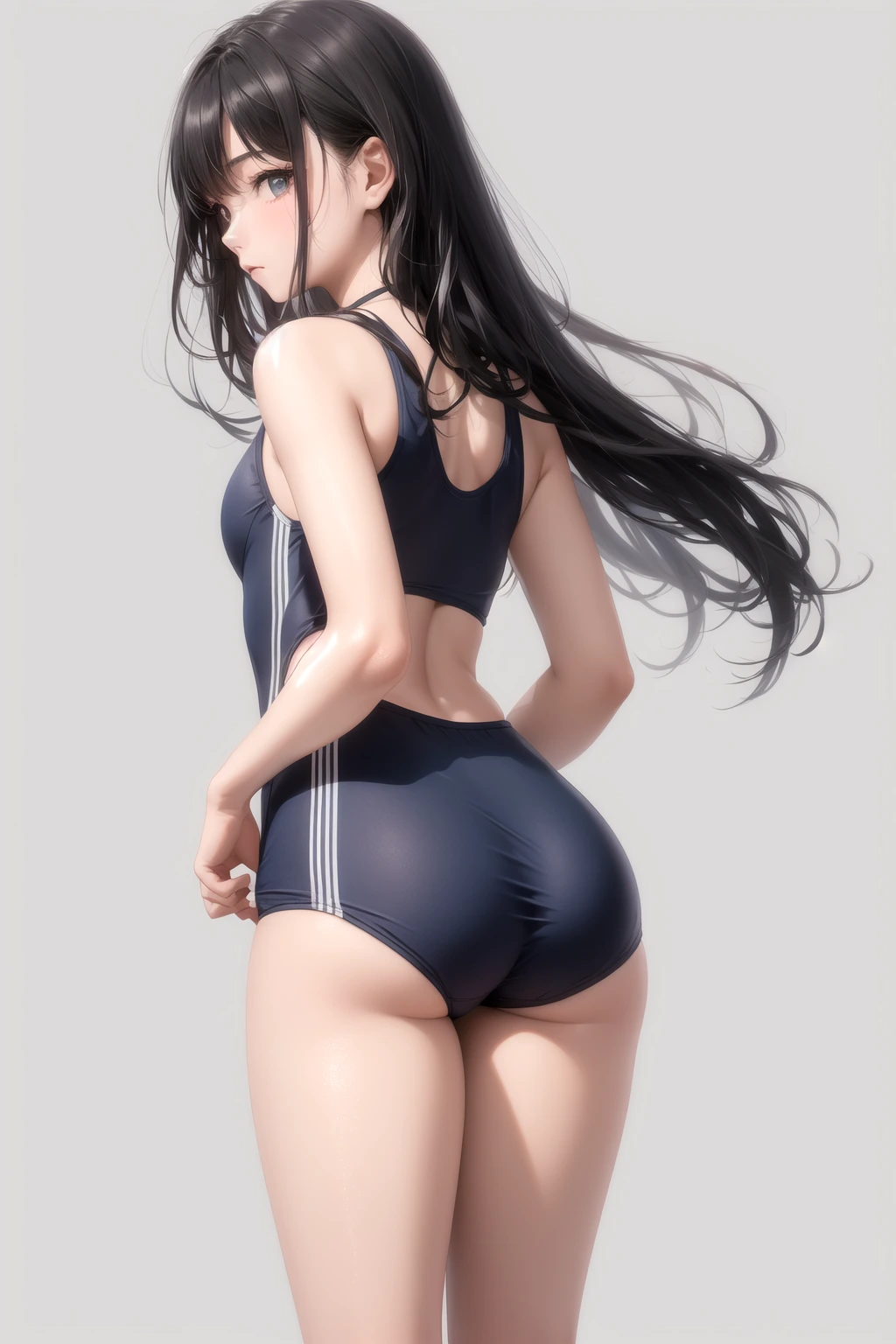 スクール水着（スパッツ型）