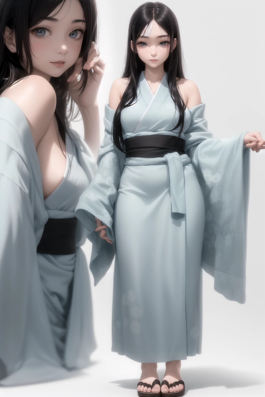 湯上りタオルを肩に
