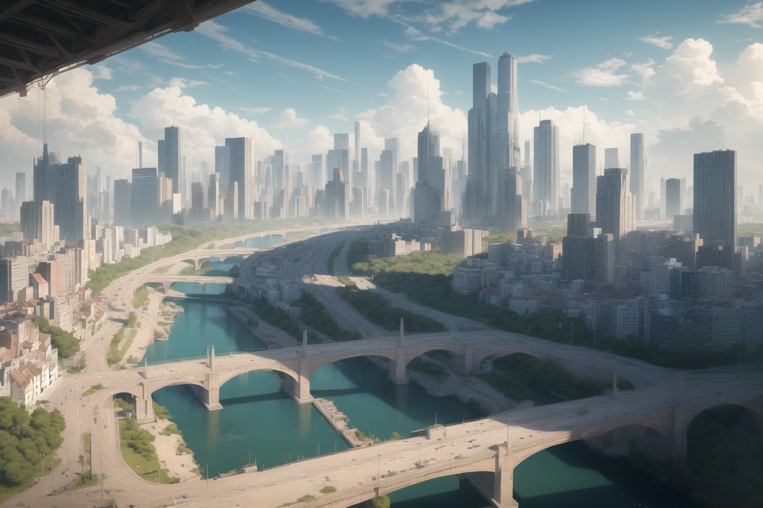 都市の全景