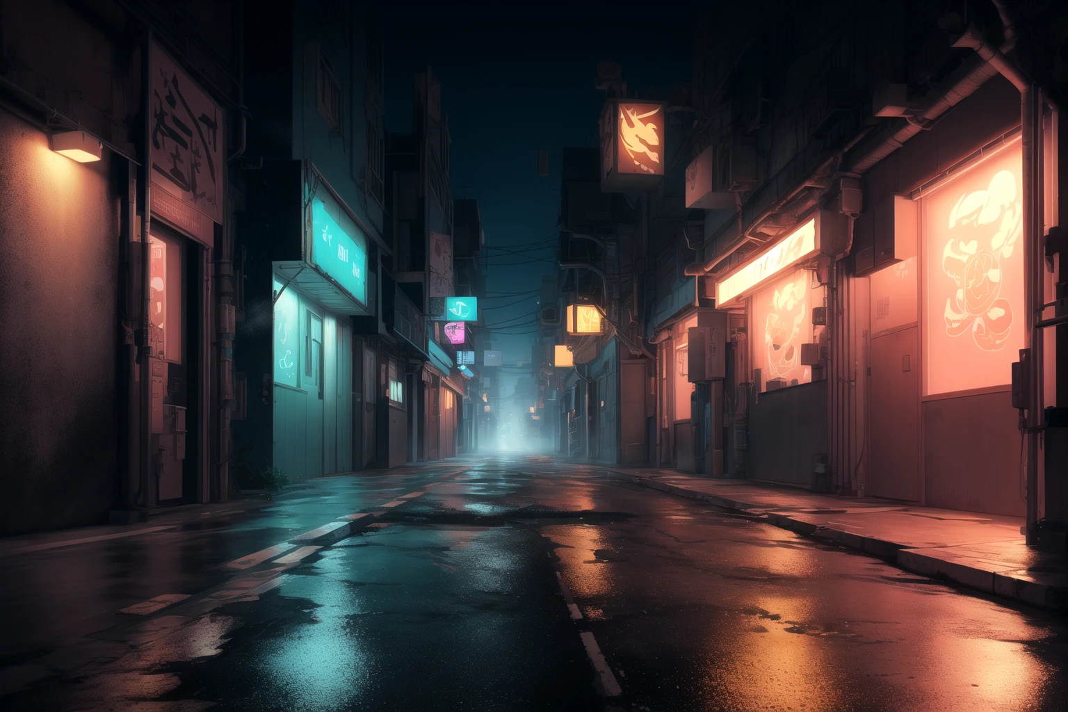 ネオン路地