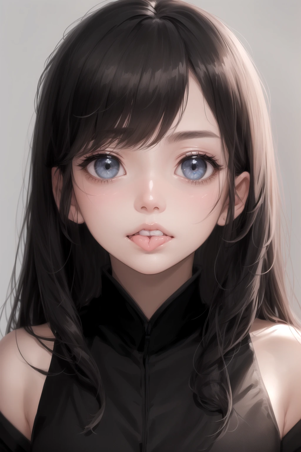 唇を噛む（biting lip）