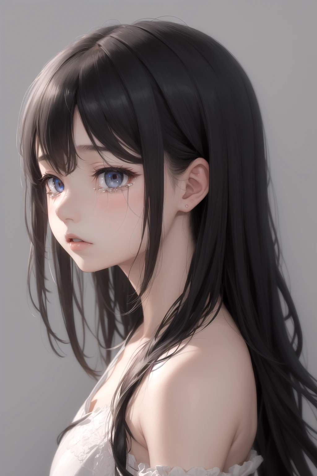 泣き出す寸前（on the verge of tears）