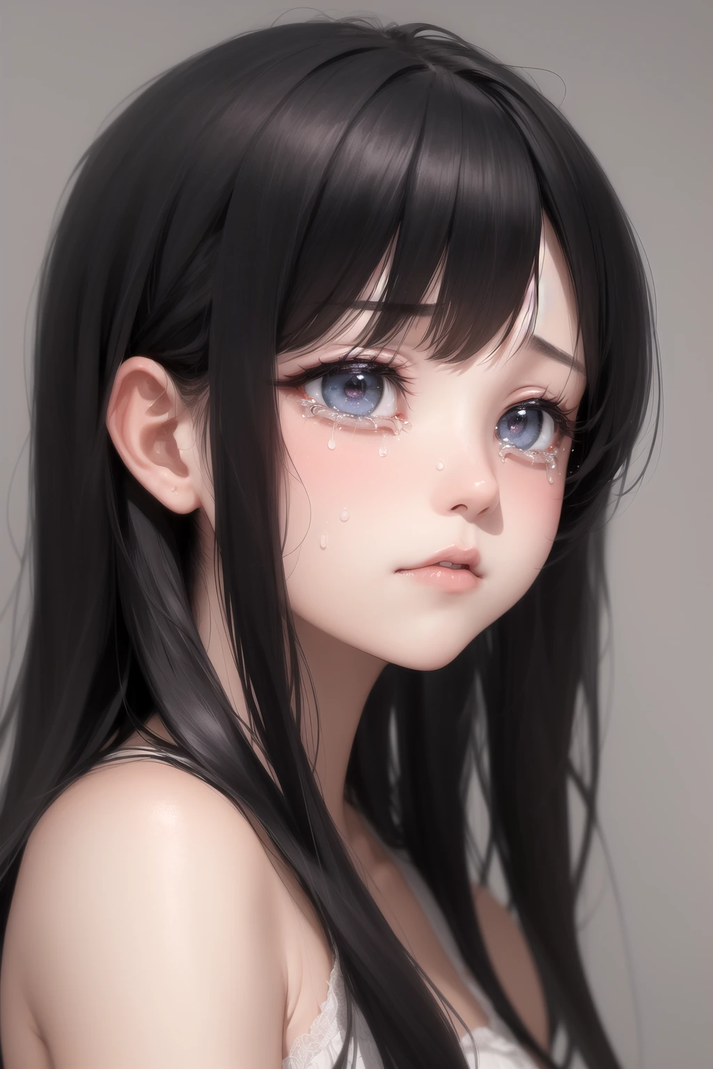 泣いている（crying）