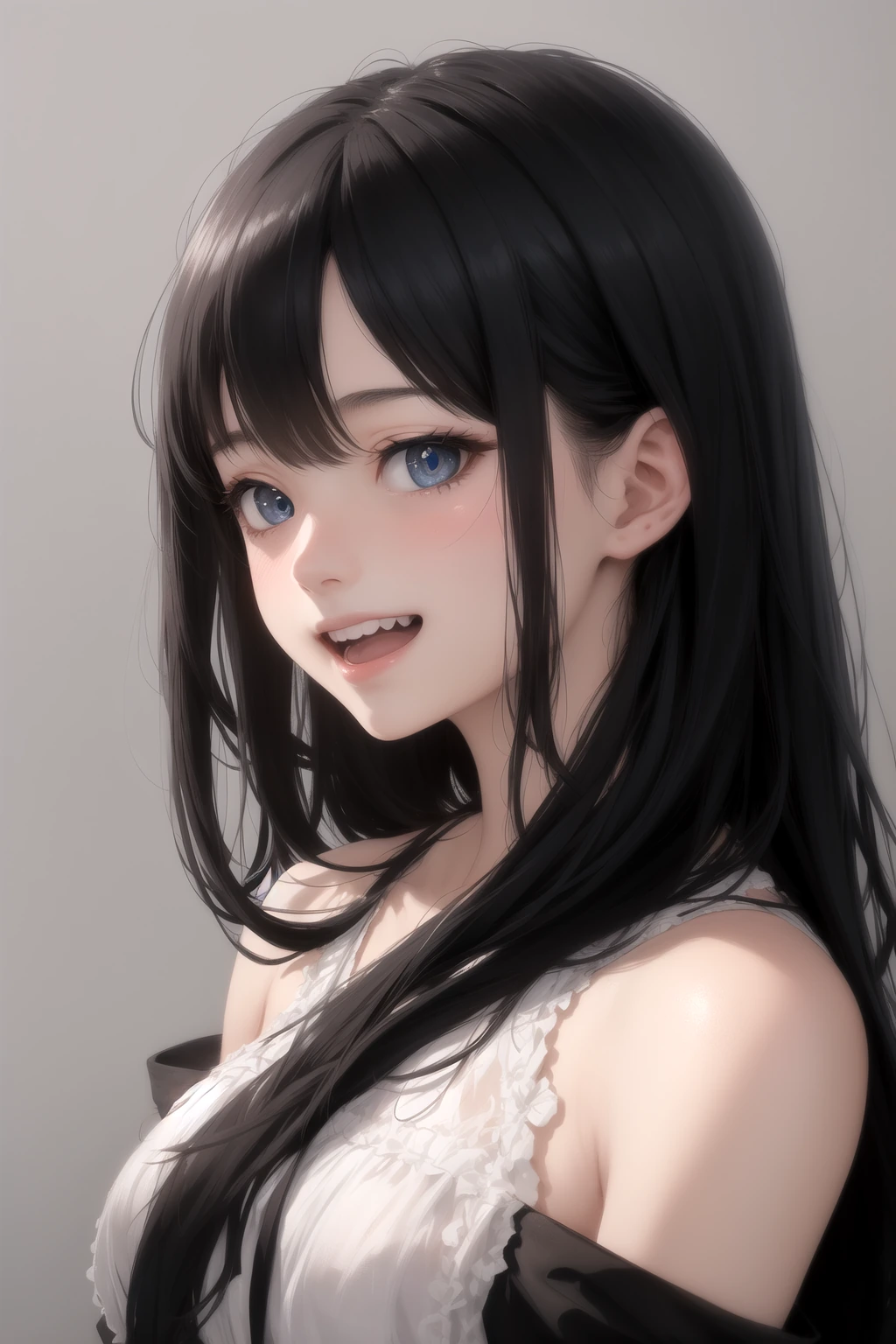 笑っている（laughing）