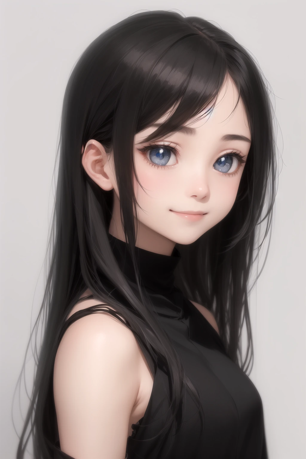 恥ずかしそうな笑顔（shy smile）