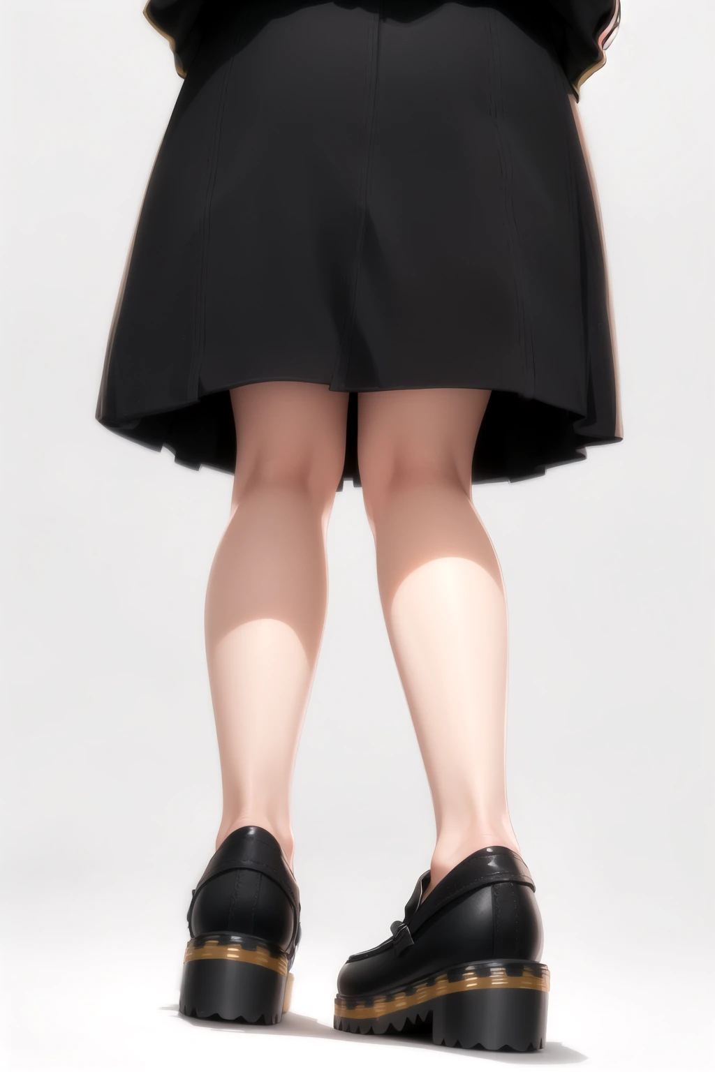 厚底ローファー