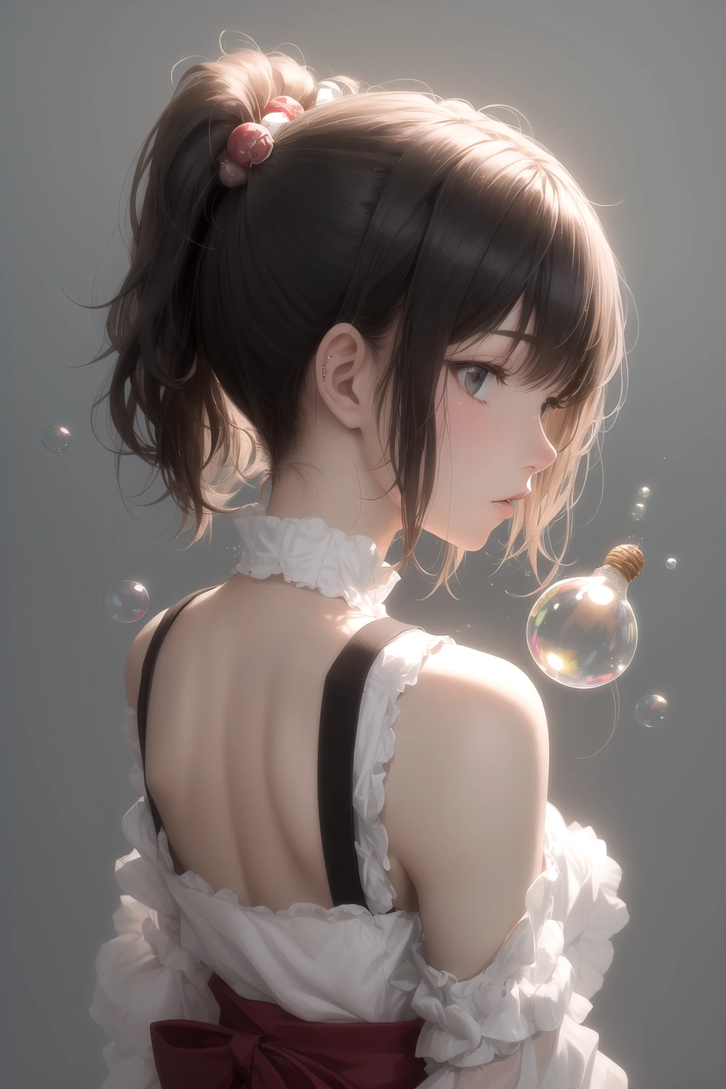 玉ねぎヘア（バブルポニー）