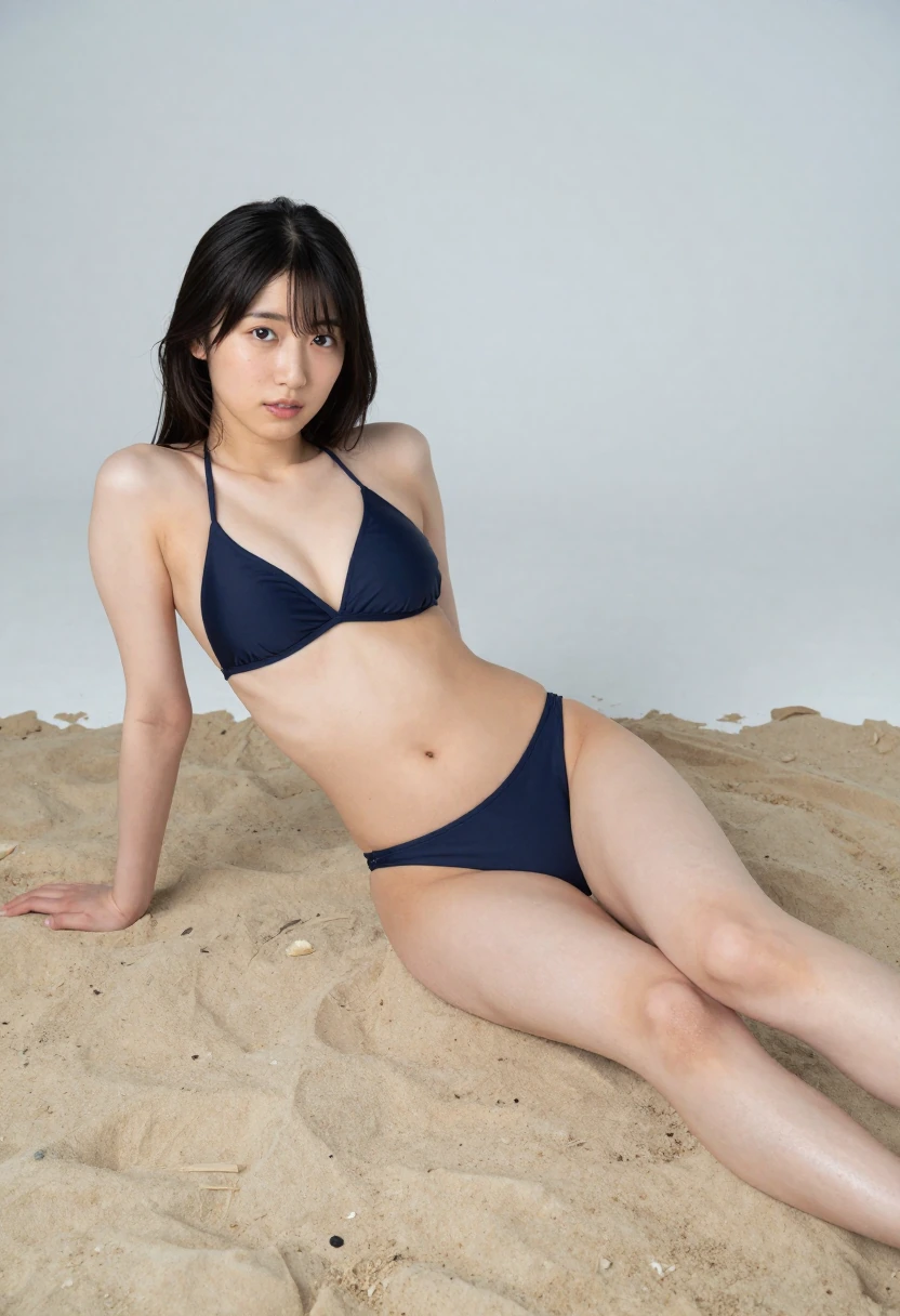 ビーチに寝転ぶ