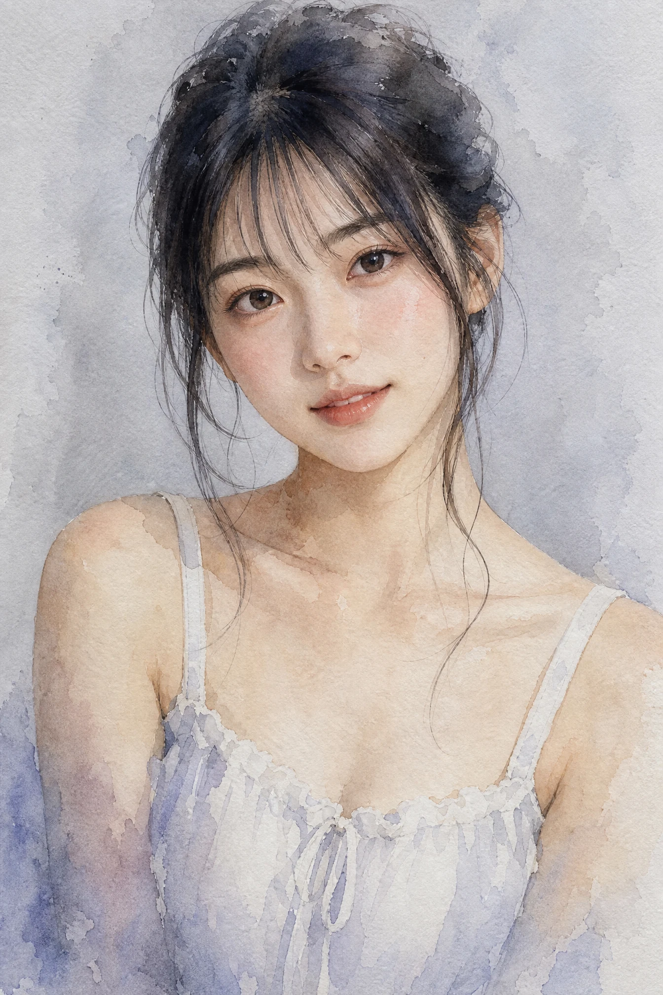 水彩画風