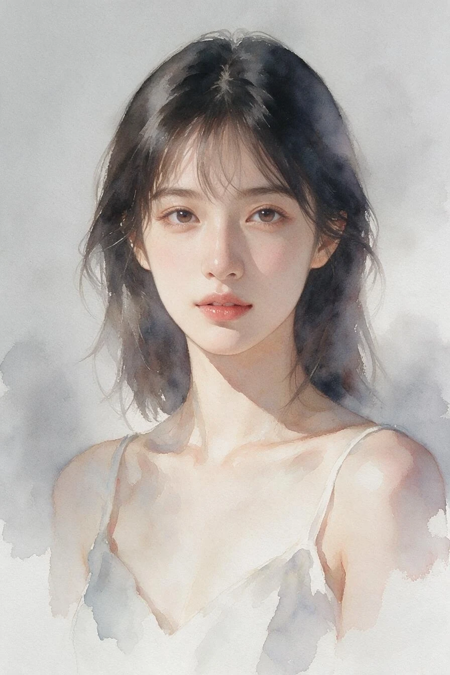 水彩画風