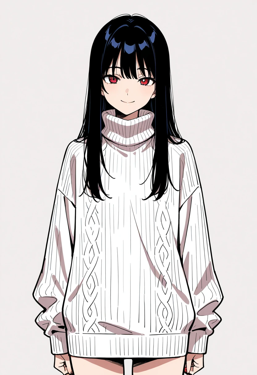 タートルネックニット