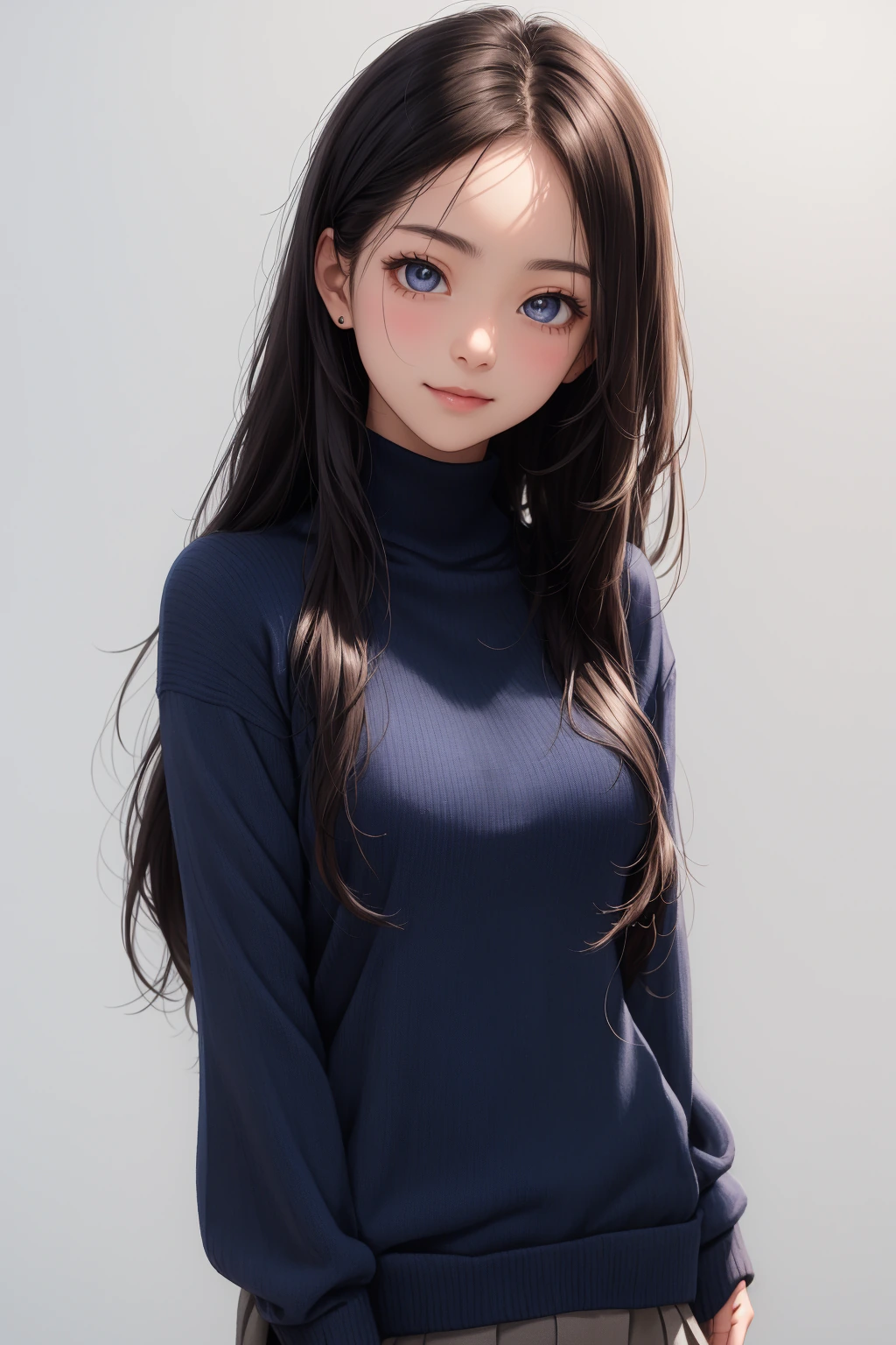 モックネックニット
