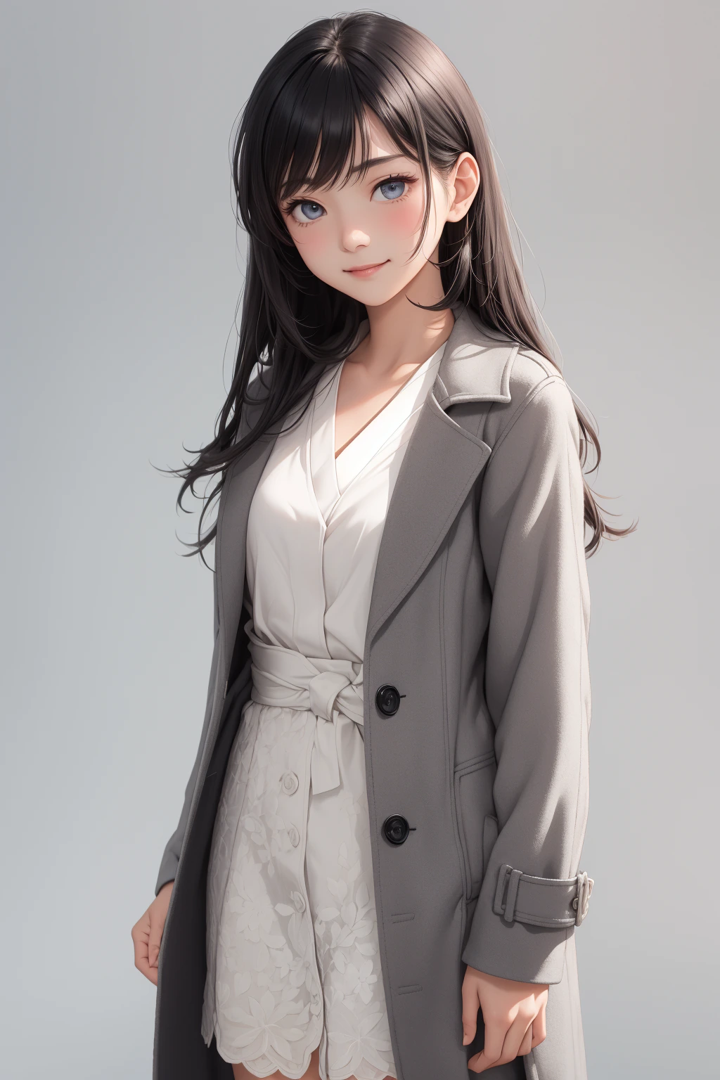 ノーカラーコート