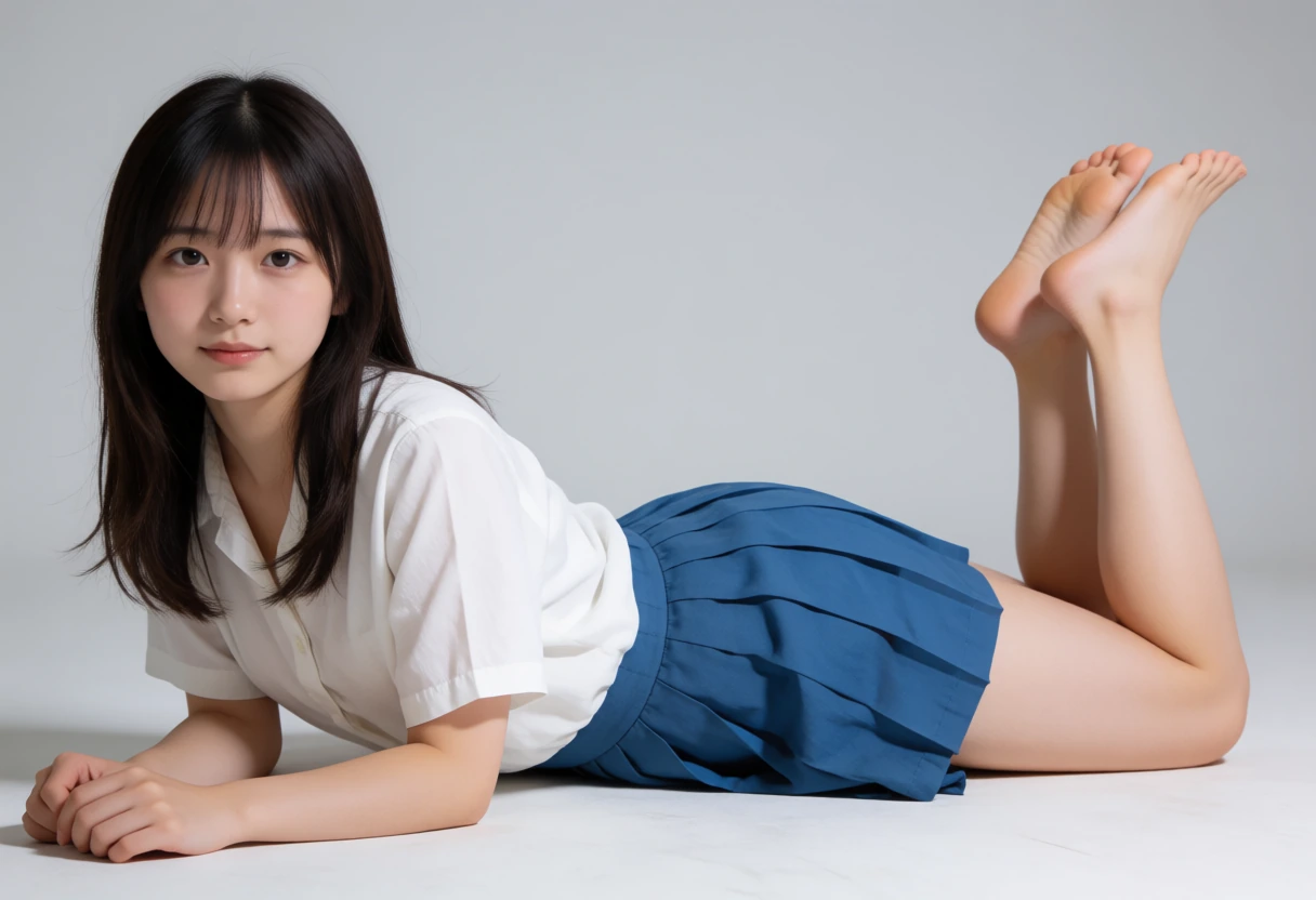 うつ伏せ足パタパタ