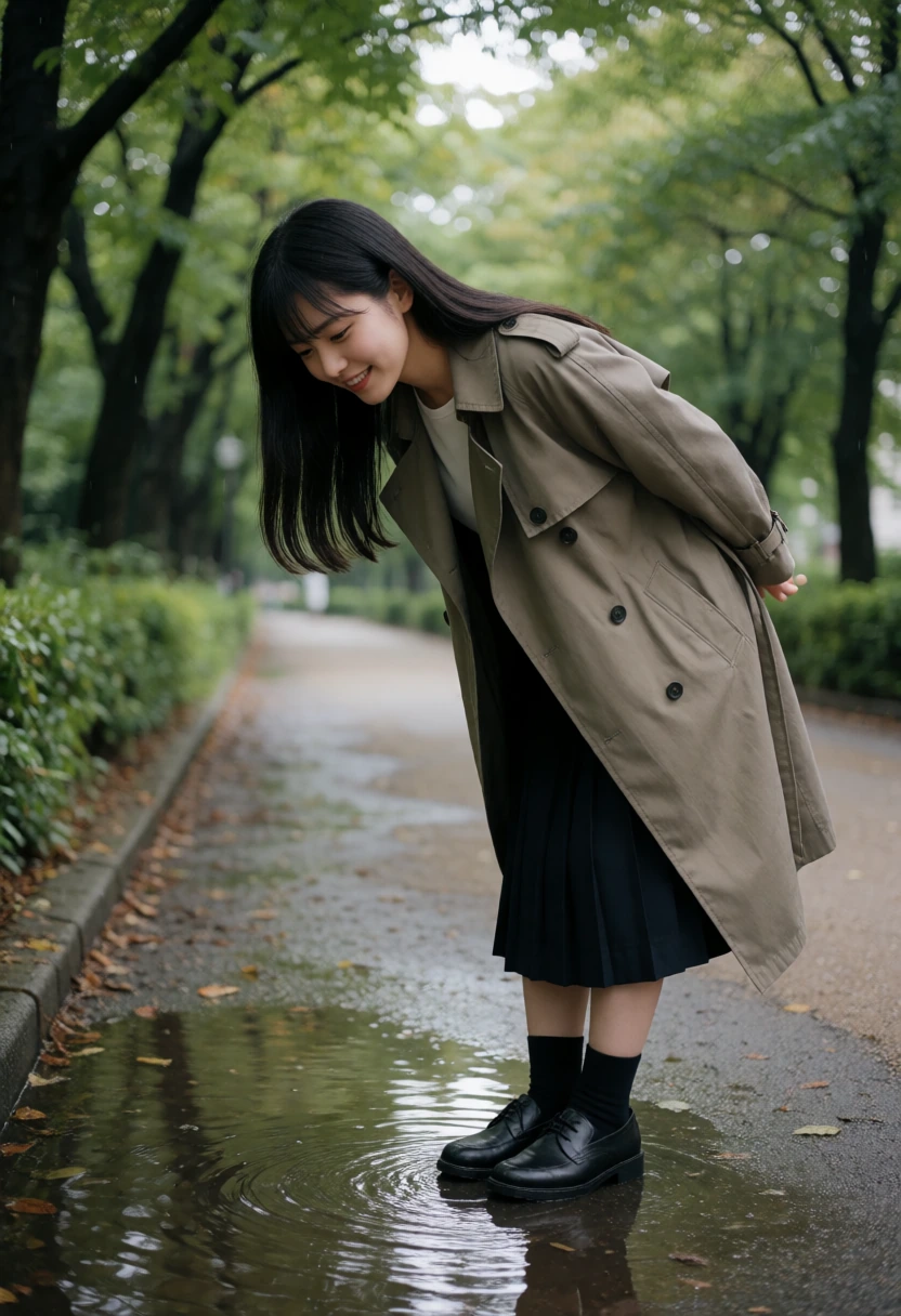 雨上がりの並木道
