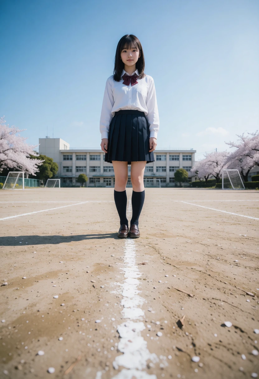 校庭・地面すれすれ