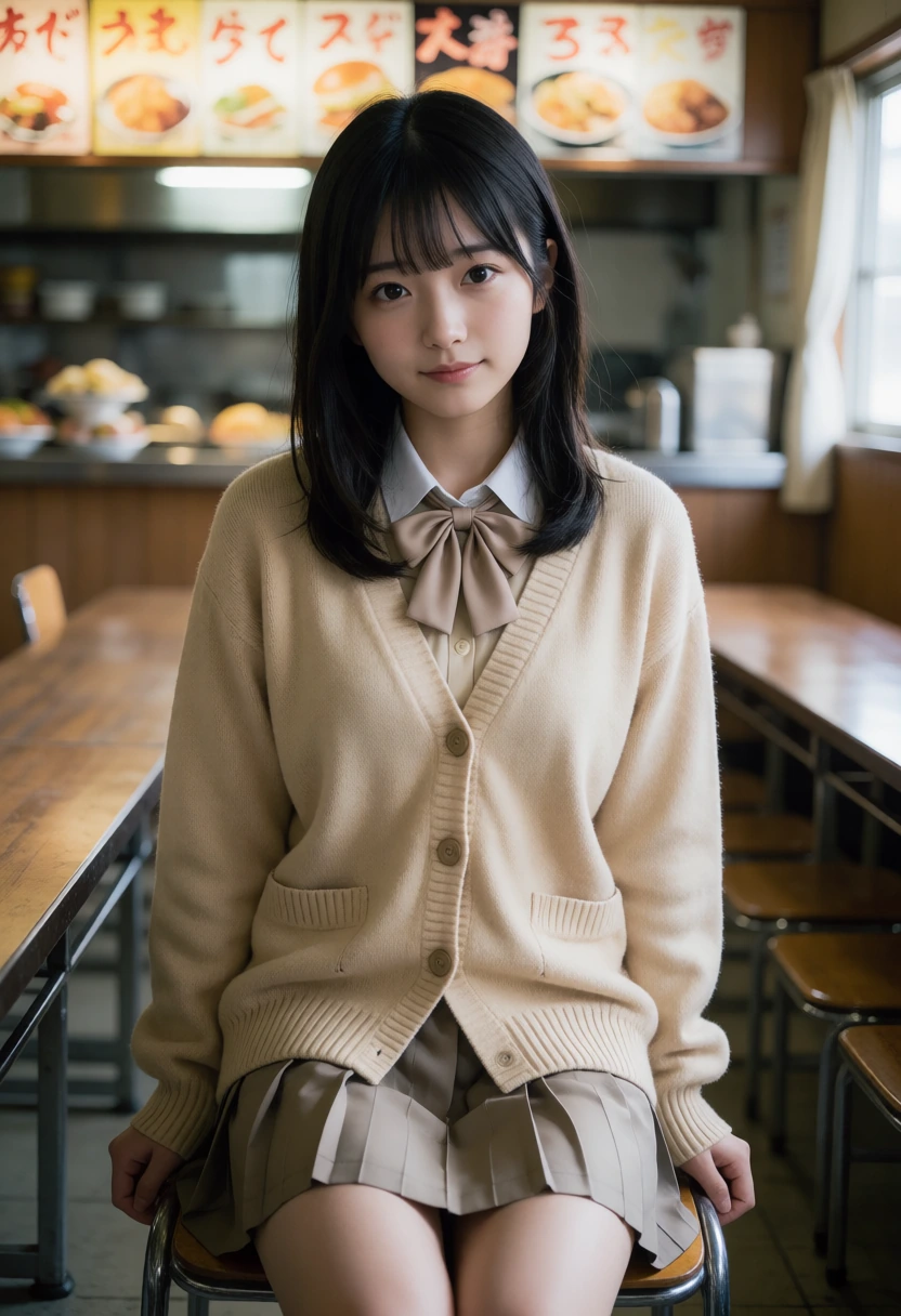 学食・カーディガン(ベージュ)
