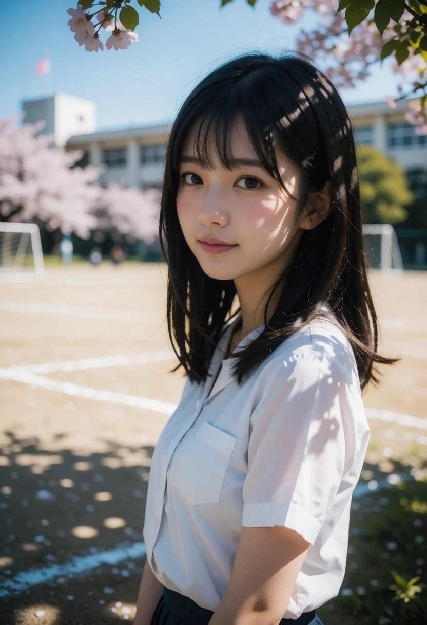 校庭・木漏れ日