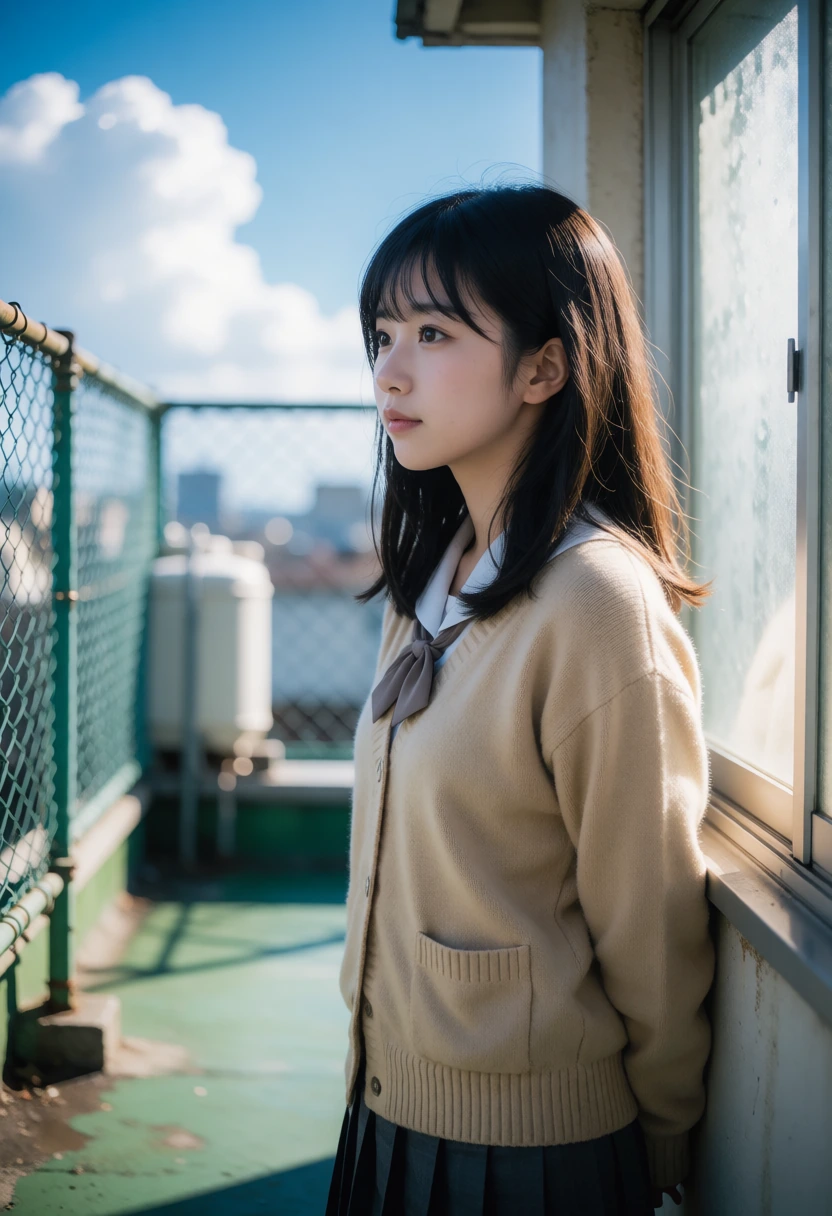 屋上・カーディガン(ベージュ)