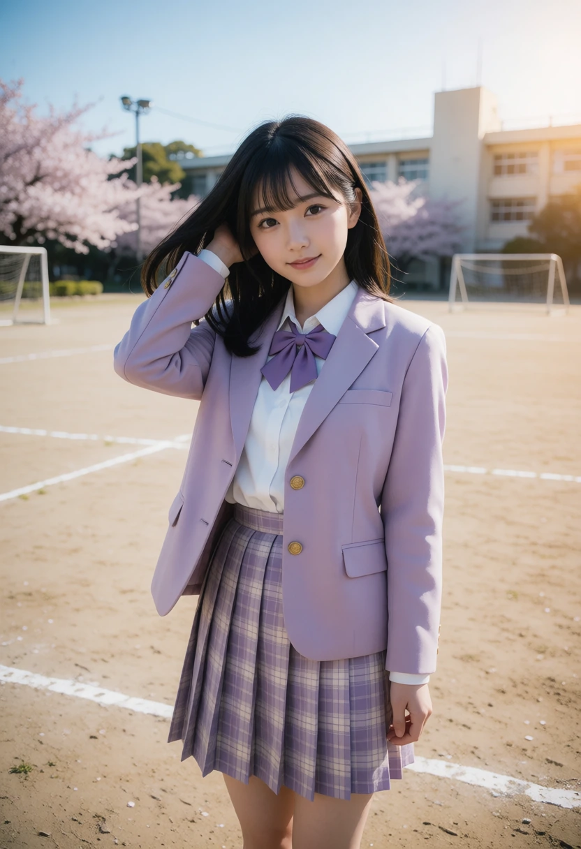 校庭・ラベンダーブレザー
