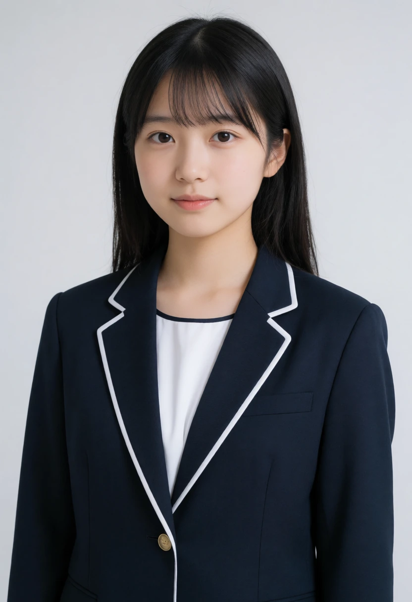 白パイピング配色 ブレザー