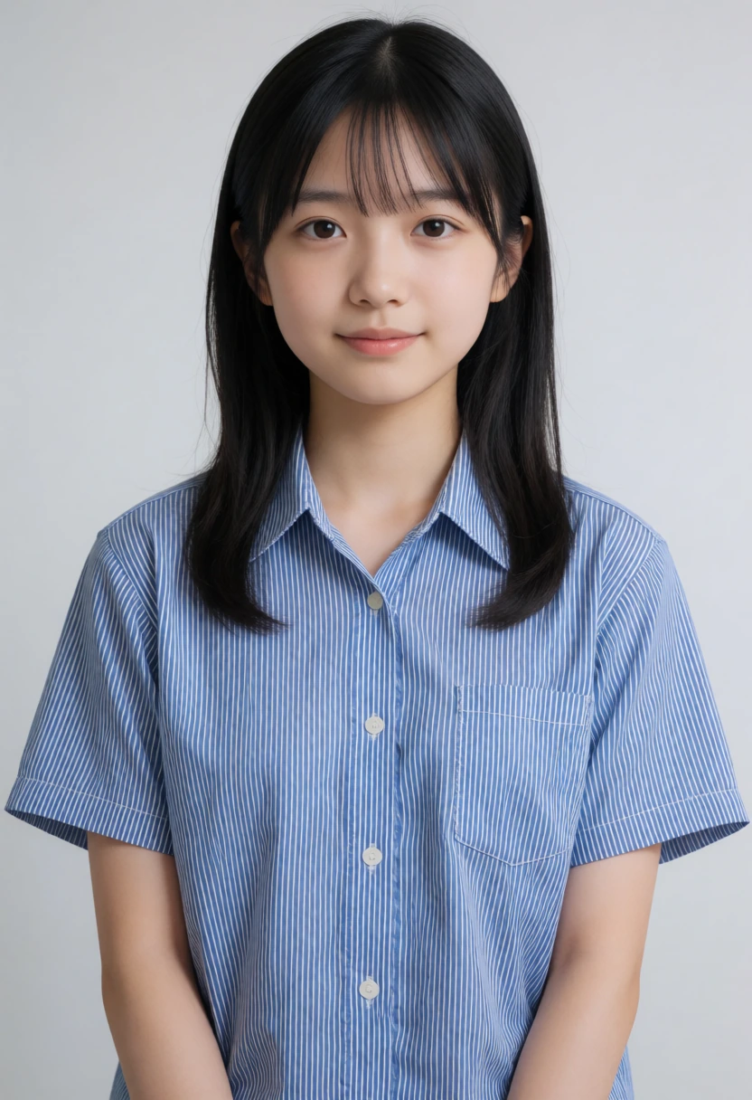 ブルーストライプシャツ
