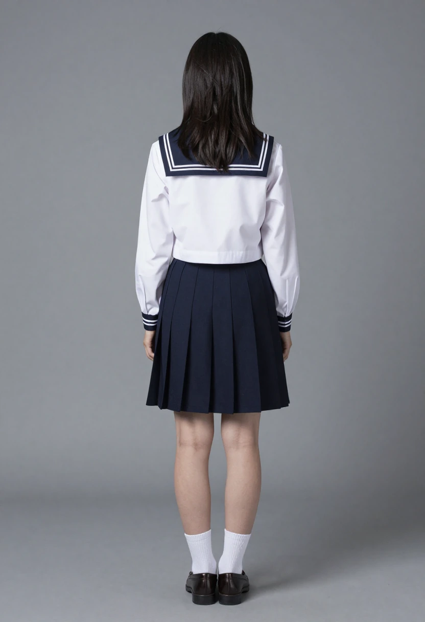 白クルーソックス