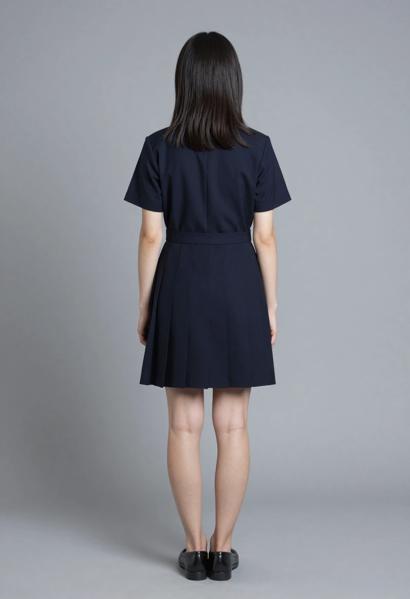 ベルト付きワンピース制服
