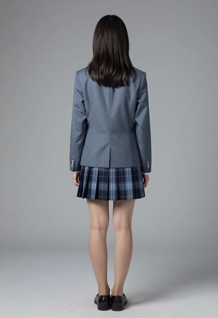 くすみブルーブレザー