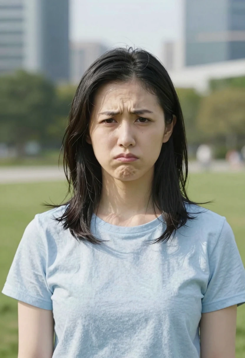 不機嫌（displeased）