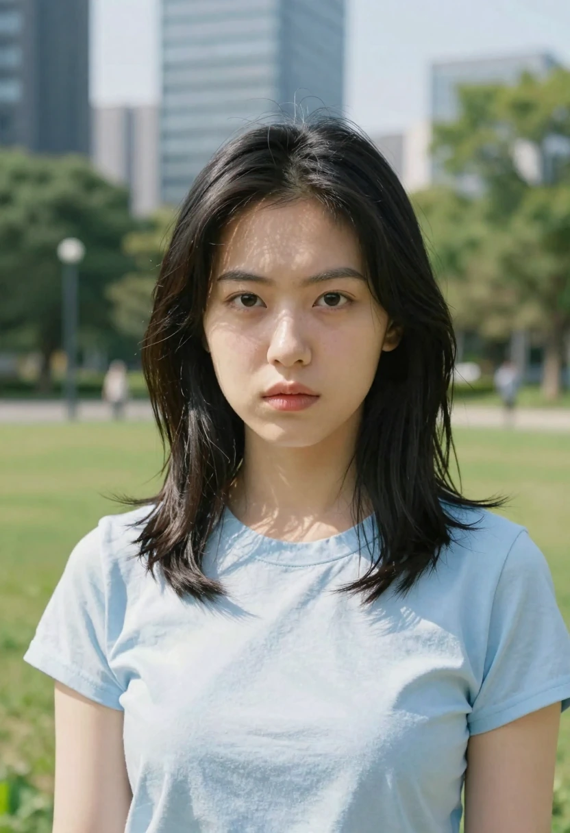 睨みつける（glaring）