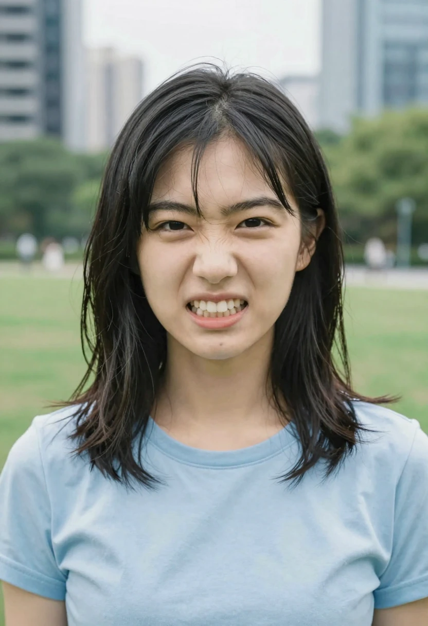歯を食いしばる（gritted teeth）