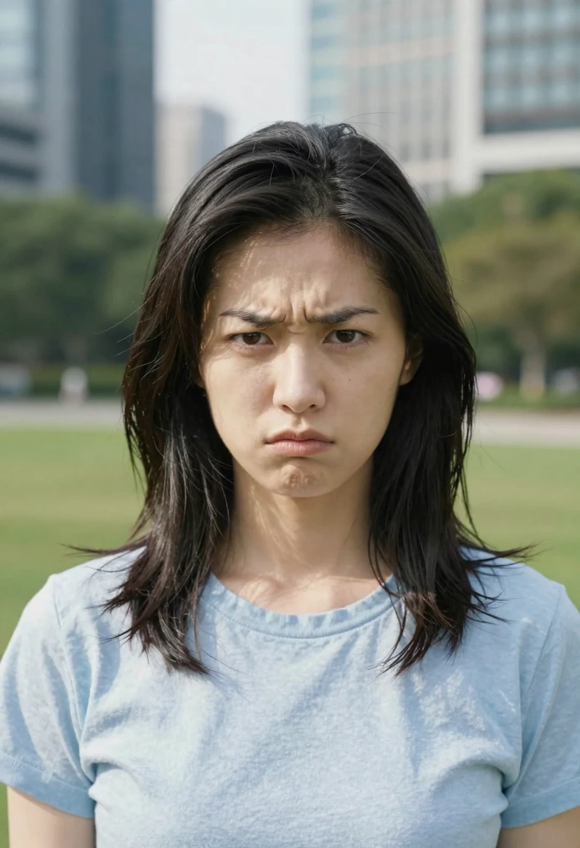 軽蔑の冷たい視線（scornful / cold stare）