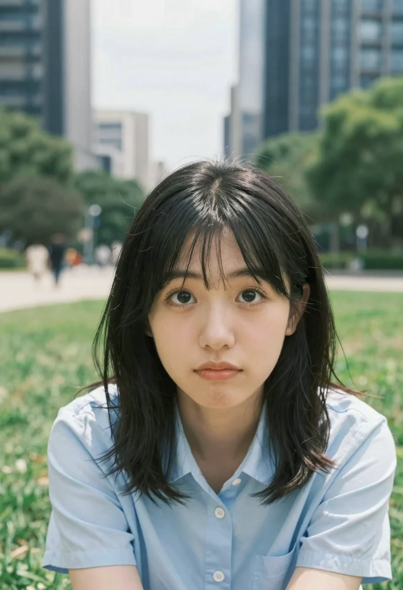 上目遣い（upturned gaze）
