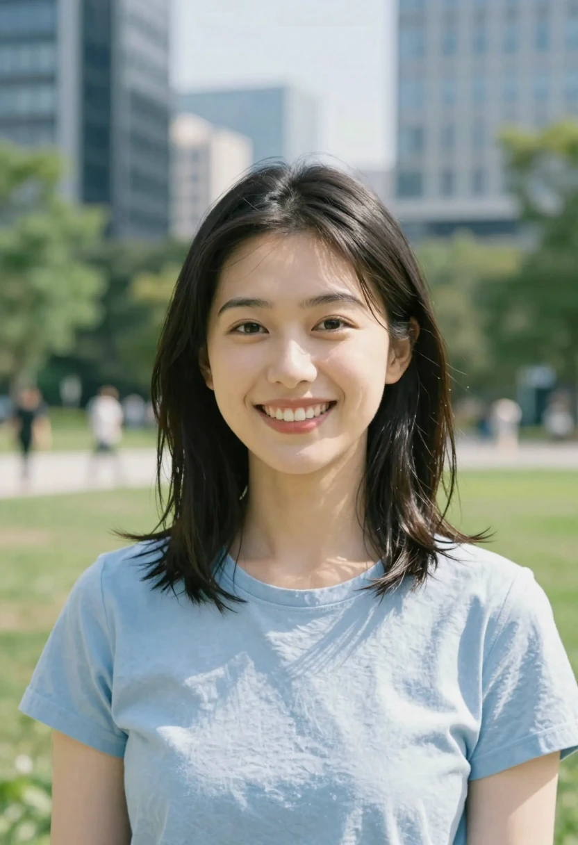 満面の笑み（beaming smile）