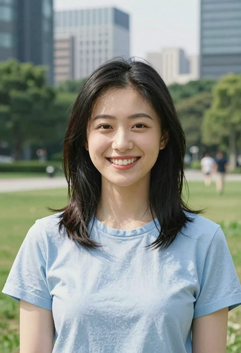 歯を見せた笑顔（toothy smile）