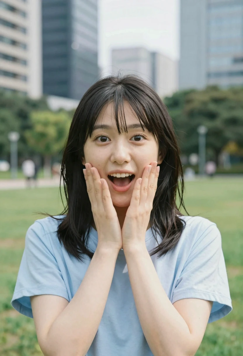 嬉しい驚き（pleasantly surprised）