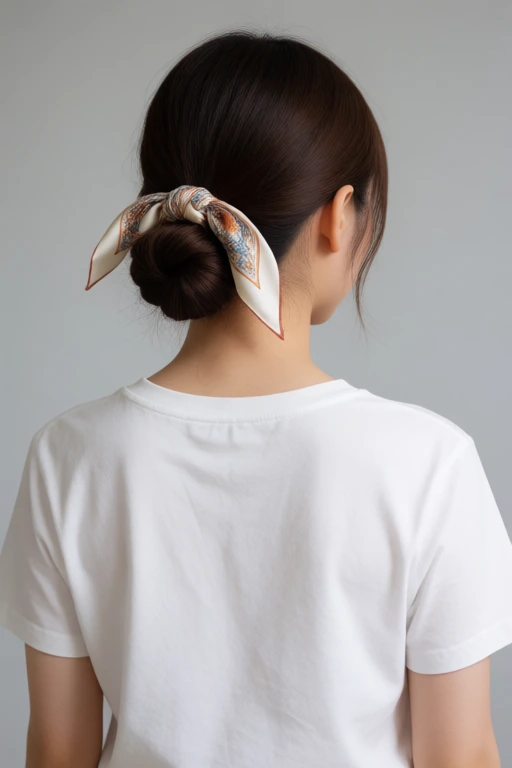 スカーフ巻き