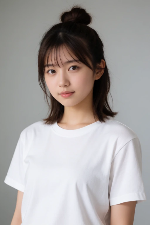ハーフアップお団子