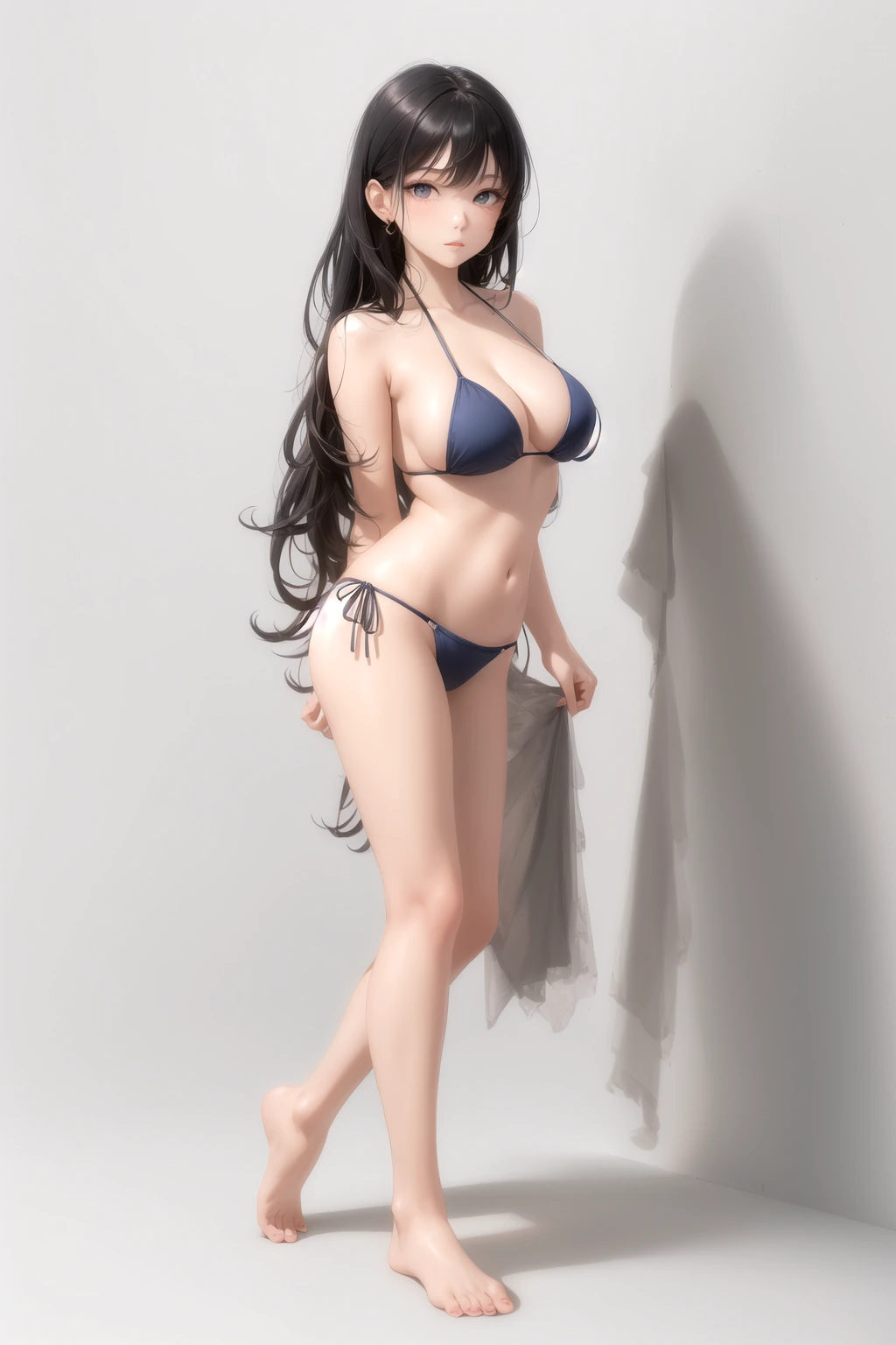 壁に寄りかかる