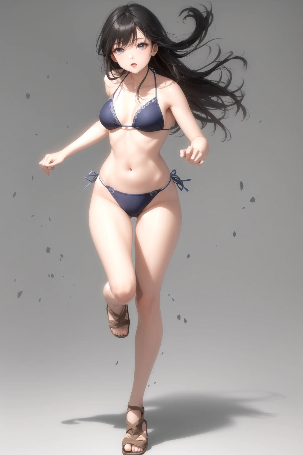 駆け寄る
