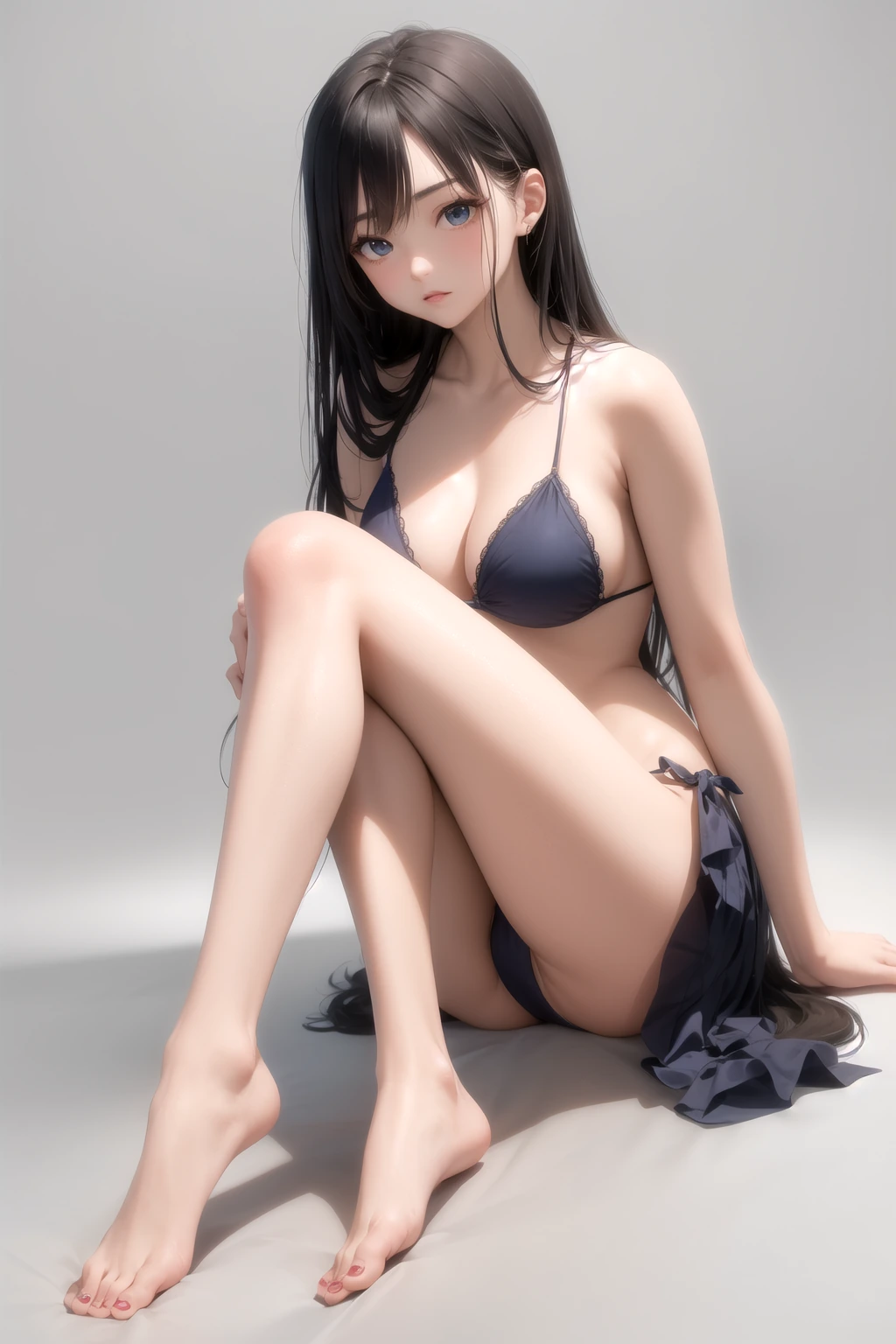 太ももライン座り