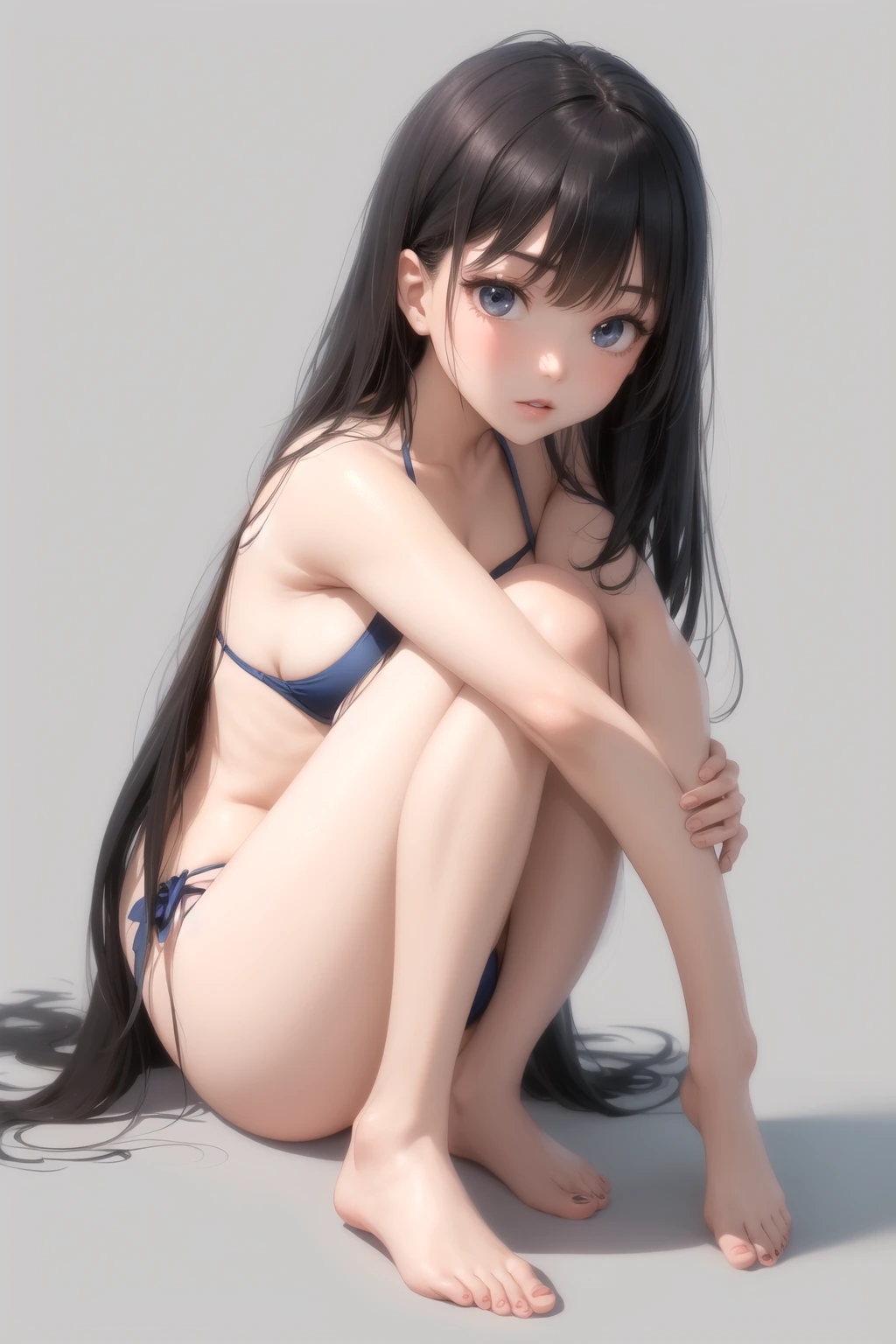体育座り小首かしげ