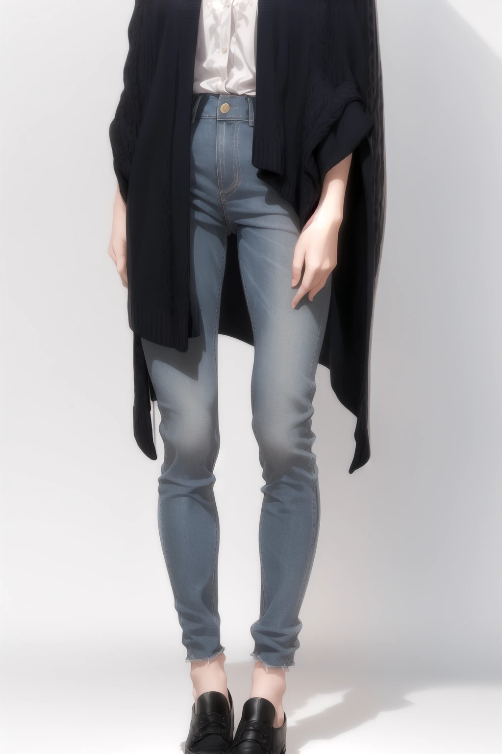 ラベンダーケープカーデ