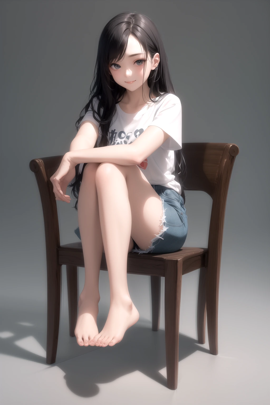横向きに座る