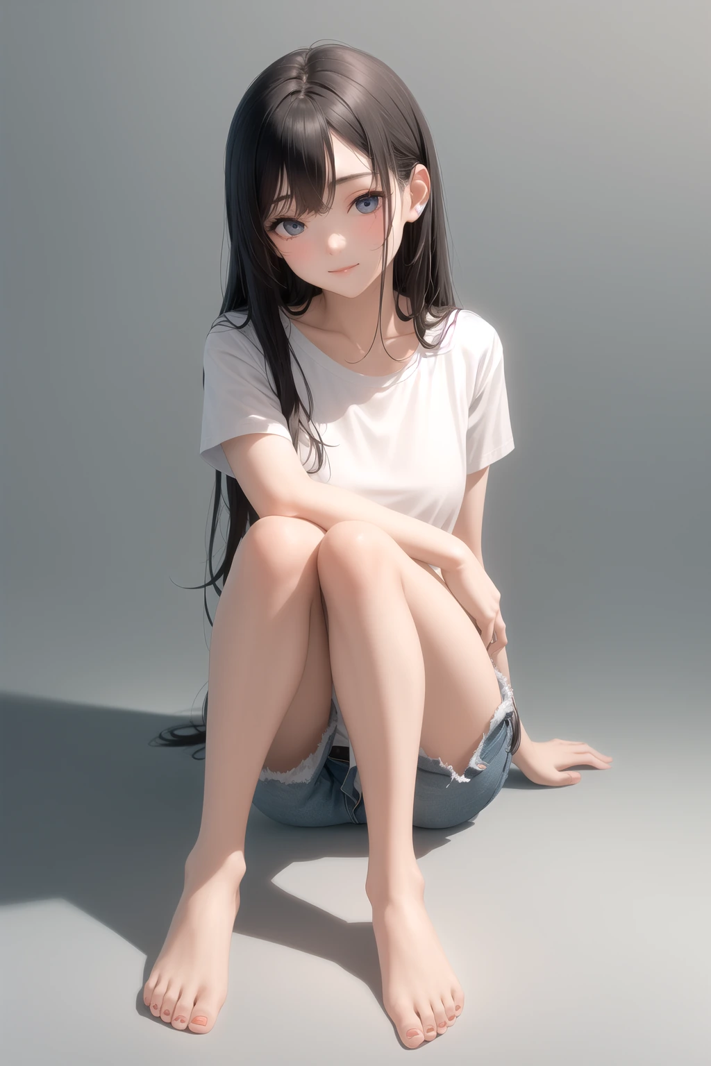足首を膝に
