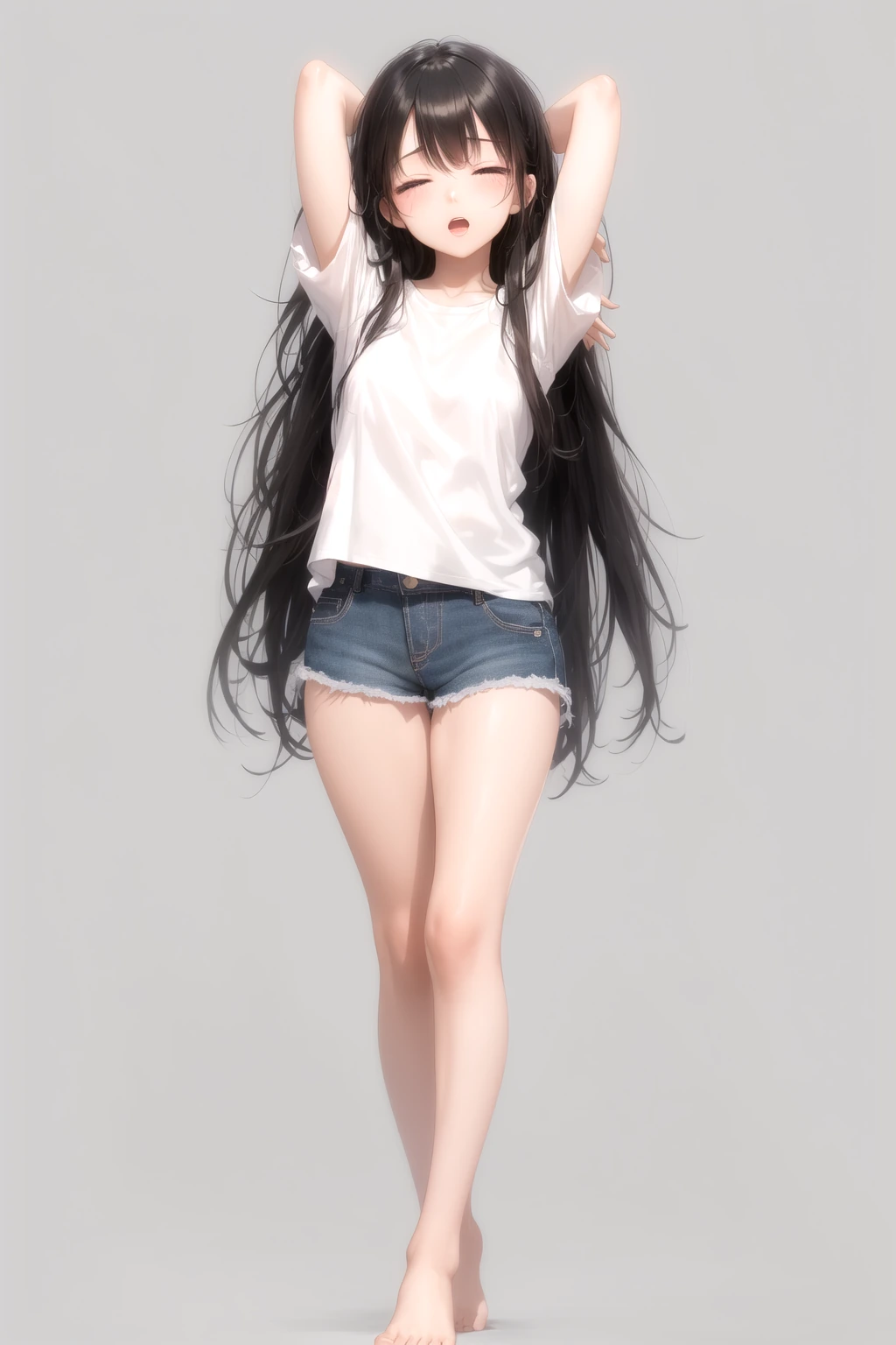 伸びとあくび