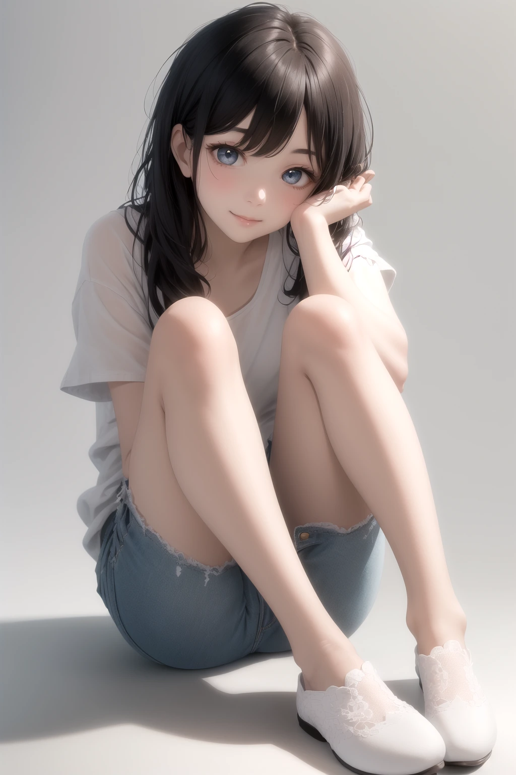 長座で後ろ手