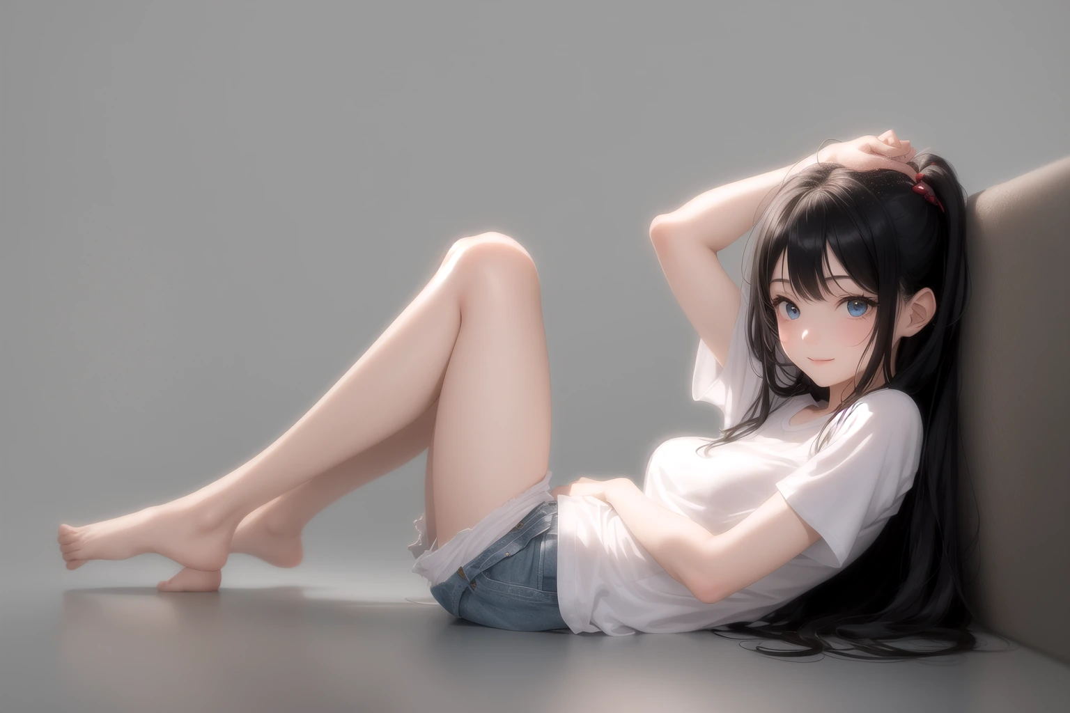 脚を垂直に