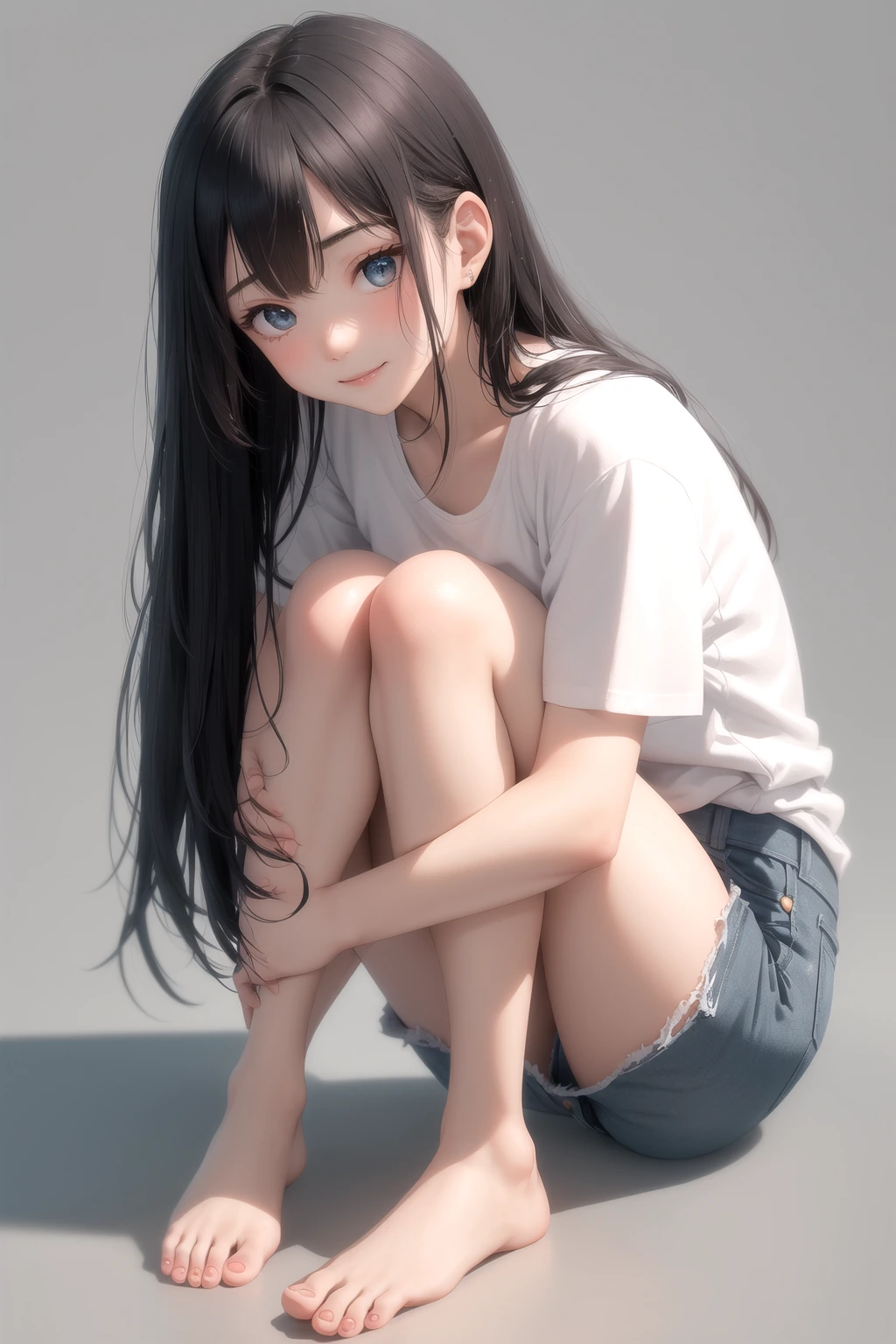 膝に手をつく